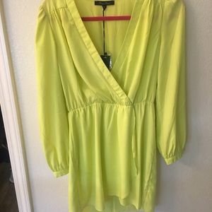 Long sleeve wrap dress